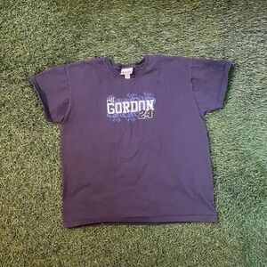 Navy Y2K Jeff Gordon 24 NASCAR T-shirt